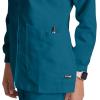 BARCO Grey’s Anatomy Scrubs – Jamie Warm-Up Jacket for Women, Fitted Back with Belt Inset Super-Soft Women’s Scrub Jacket(Bahama)