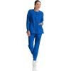BARCO Grey’s Anatomy Scrubs – Jamie Warm-Up Jacket for Women, Fitted Back with Belt Inset Super-Soft Women’s Scrub Jacket(Galaxy)