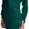 BARCO Grey’s Anatomy Scrubs – Jamie Warm-Up Jacket for Women, Fitted Back with Belt Inset Super-Soft Women’s Scrub Jacket(Hunter Green)