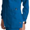 BARCO Grey’s Anatomy Scrubs – Jamie Warm-Up Jacket for Women, Fitted Back with Belt Inset Super-Soft Women’s Scrub Jacket(New Royal)