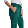 BARCO Grey’s Anatomy Spandex Stretch Direct – Dash Scrub Jogger for Women, Elastic Waist Yoga Style Women’s Scrub Pant(Hunter Green)