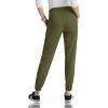 BARCO Grey’s Anatomy Spandex Stretch Direct – Dash Scrub Jogger for Women, Elastic Waist Yoga Style Women’s Scrub Pant(Olive)