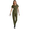 BARCO Grey’s Anatomy Spandex Stretch Direct – Dash Scrub Jogger for Women, Elastic Waist Yoga Style Women’s Scrub Pant(Olive)