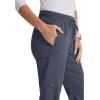 BARCO Grey’s Anatomy Spandex Stretch Direct – Dash Scrub Jogger for Women, Elastic Waist Yoga Style Women’s Scrub Pant(Steel)