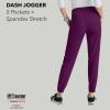 BARCO Grey’s Anatomy Spandex Stretch Direct – Dash Scrub Jogger for Women, Elastic Waist Yoga Style Women’s Scrub Pant(Wine)