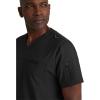 BARCO Grey’s Anatomy Spandex Stretch Direct – Rapid Scrub Top for Men, V-Neck Men’s Scrub Top(Black)