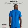 BARCO Grey’s Anatomy Spandex Stretch Direct – Rapid Scrub Top for Men, V-Neck Men’s Scrub Top(New Royal)