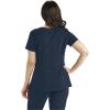 BARCO Grey’s Anatomy Women’s Mia Top, V-Neck Medical Scrub Top w/ 3 Pockets & Princess Seaming(Steel)