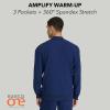 BARCO One Amplify Scrub Warm-Up Jacket for Men – Front Closure Medical Jacket, 4-Way Stretch Men’s Warm-Up(Indigo (Navy))