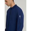 BARCO One Amplify Scrub Warm-Up Jacket for Men – Front Closure Medical Jacket, 4-Way Stretch Men’s Warm-Up(Indigo (Navy))