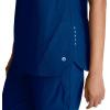 BARCO One Flux Classic Fit Zip Collar Scrub Top for Women – 2-Pocket Banded Zip Collar Scrub Shirt with 360 Spandex Stretch(Indigo)