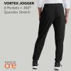 BARCO One Vortex Scrub Jogger for Men – Medical Cargo Pant, Eco-Friendly Fabric, 4-Way Stretch, Anti-Wrinkle Men’s Scrub Pant(Black)