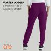 BARCO One Vortex Scrub Jogger for Men – Medical Cargo Pant, Eco-Friendly Fabric, 4-Way Stretch, Anti-Wrinkle Men’s Scrub Pant(Wine)