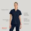 BARCO STRONG Liz Classic Fit Scrub Top & Pant Set for Women – Up to 70°C Wash, Natural Stretch, Moisture Wicking, Anti-Static(Navy)