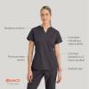 BARCO STRONG Liz Classic Fit Scrub Top & Pant Set for Women – Up to 70°C Wash, Natural Stretch, Moisture Wicking, Anti-Static(Pewter)