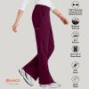 BARCO STRONG Liz Classic Fit Scrub Top & Pant Set for Women – Up to 70°C Wash, Natural Stretch, Moisture Wicking, Anti-Static(Wine)
