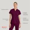 BARCO STRONG Liz Classic Fit Scrub Top & Pant Set for Women – Up to 70°C Wash, Natural Stretch, Moisture Wicking, Anti-Static(Wine)