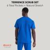 BARCO STRONG Terrence Scrub Top & Pant Set for Men – Up to 70°C Wash, Natural Stretch, Moisture Wicking, Quick-Shed(New Royal)