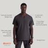 BARCO STRONG Terrence Scrub Top & Pant Set for Men – Up to 70°C Wash, Natural Stretch, Moisture Wicking, Quick-Shed(Pewter)