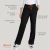 BARCO STRONG Zoe Classic Fit Scrub Top & Pant Set for Women – Up to 70°C Wash, Natural Stretch, Moisture Wicking, Anti-Static(Black)
