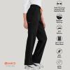 BARCO STRONG Zoe Classic Fit Scrub Top & Pant Set for Women – Up to 70°C Wash, Natural Stretch, Moisture Wicking, Anti-Static(Black)