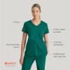 BARCO STRONG Zoe Classic Fit Scrub Top & Pant Set for Women – Up to 70°C Wash, Natural Stretch, Moisture Wicking, Anti-Static(Hunter Green)