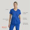 BARCO STRONG Zoe Classic Fit Scrub Top & Pant Set for Women – Up to 70°C Wash, Natural Stretch, Moisture Wicking, Anti-Static(New Royal)