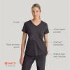 BARCO STRONG Zoe Classic Fit Scrub Top & Pant Set for Women – Up to 70°C Wash, Natural Stretch, Moisture Wicking, Anti-Static(Pewter)