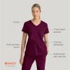 BARCO STRONG Zoe Classic Fit Scrub Top & Pant Set for Women – Up to 70°C Wash, Natural Stretch, Moisture Wicking, Anti-Static(Wine)