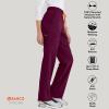 BARCO STRONG Zoe Classic Fit Scrub Top & Pant Set for Women – Up to 70°C Wash, Natural Stretch, Moisture Wicking, Anti-Static(Wine)