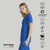 BARCO Skechers Vitality Aura Classic Fit Scrub Top for Women – 3-Pocket Classic V-Neck Top with 4-Way Stretch(New Royal)
