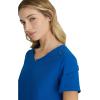 BARCO Skechers Vitality Aura Classic Fit Scrub Top for Women – 3-Pocket Classic V-Neck Top with 4-Way Stretch(New Royal)