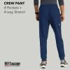 BARCO Skechers Vitality Crew Scrub Jogger for Men – Medical Cargo Pant, 4-Way Stretch, Sustainable Fabric Men’s Scrub Pant(Navy)