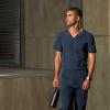 Barco Men’s Blue V-Neck Ribbed Scrub Top 5XL(Cobalt)