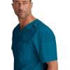 Grey’s Anatomy Men’s GRT091 Evan Top 2 Pocket V-Neck Scrub Top(Bahama)