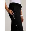Grey’s Anatomy by BARCO Finley Scrub Jogger for Women – 6-Pocket Mid-Rise Pants with Natural Stretch & Soil Release Fabric(Black)
