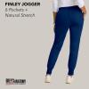 Grey’s Anatomy by BARCO Finley Scrub Jogger for Women – 6-Pocket Mid-Rise Pants with Natural Stretch & Soil Release Fabric(Indigo)