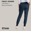 Grey’s Anatomy by BARCO Finley Scrub Jogger for Women – 6-Pocket Mid-Rise Pants with Natural Stretch & Soil Release Fabric(Steel)