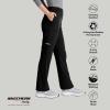Skechers by BARCO Vitality Aura Classic Fit Straight Leg Scrub Pant for Women – Mid-Rise, 5-Pocket Bottom with 4-way Stretch(Black)