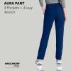 Skechers by BARCO Vitality Aura Classic Fit Straight Leg Scrub Pant for Women – Mid-Rise, 5-Pocket Bottom with 4-way Stretch(Navy)