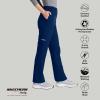 Skechers by BARCO Vitality Aura Classic Fit Straight Leg Scrub Pant for Women – Mid-Rise, 5-Pocket Bottom with 4-way Stretch(Navy)