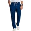 BARCO Grey’s Anatomy Scrubs – Evan Scrub Pant for Men, Elastic Waist With Zip Fly, Straight Leg Men’s Scrub Pant(Indigo (Navy))