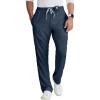 BARCO Grey’s Anatomy Scrubs – Evan Scrub Pant for Men, Elastic Waist With Zip Fly, Straight Leg Men’s Scrub Pant(Steel)
