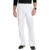 BARCO Grey’s Anatomy Scrubs – Evan Scrub Pant for Men, Elastic Waist With Zip Fly, Straight Leg Men’s Scrub Pant(White)