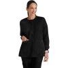 BARCO Grey’s Anatomy Scrubs – Jamie Warm-Up Jacket for Women, Fitted Back with Belt Inset Super-Soft Women’s Scrub Jacket(Black)