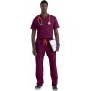 BARCO STRONG Terrence Scrub Top & Pant Set for Men – Up to 70°C Wash, Natural Stretch, Moisture Wicking, Quick-Shed(Wine)