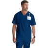 Grey’s Anatomy Men’s GRT091 Evan Top 2 Pocket V-Neck Scrub Top(Indigo)