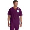 Grey’s Anatomy Men’s GRT091 Evan Top 2 Pocket V-Neck Scrub Top(Wine)