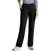 Skechers by BARCO Vitality Aura Classic Fit Straight Leg Scrub Pant for Women – Mid-Rise, 5-Pocket Bottom with 4-way Stretch(Black)