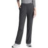 Skechers by BARCO Vitality Aura Classic Fit Straight Leg Scrub Pant for Women – Mid-Rise, 5-Pocket Bottom with 4-way Stretch(Pewter)